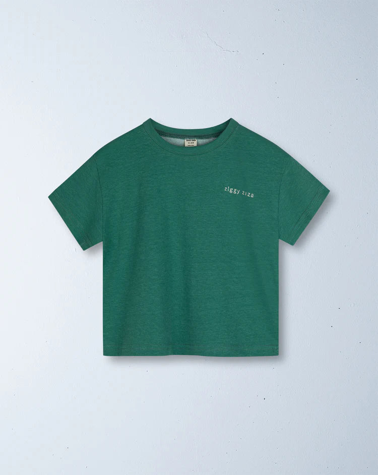 free play tee kale green