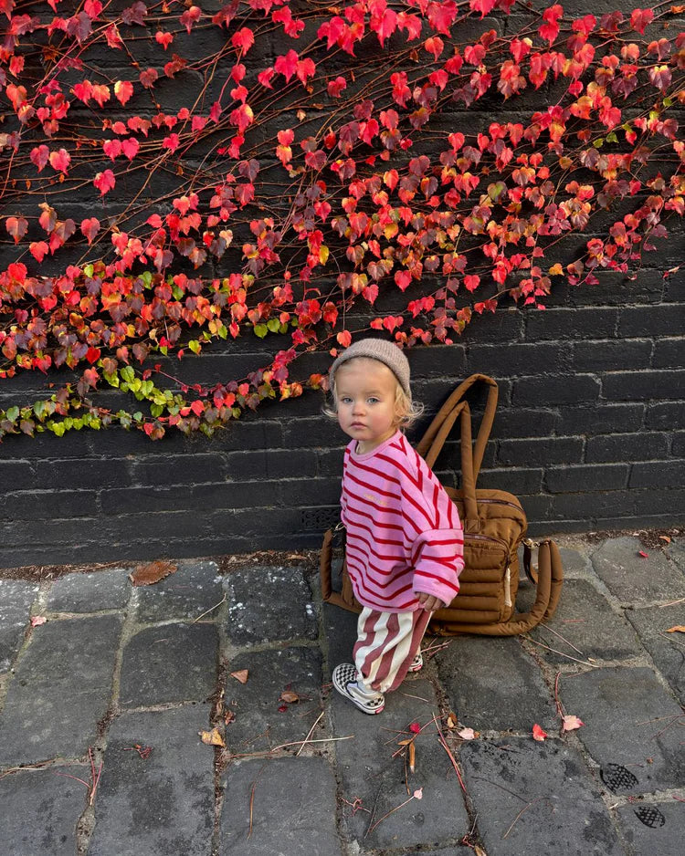 row row pullover rose stripe