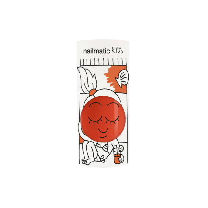 Dori - orange kid nail polish - BIG & BELG