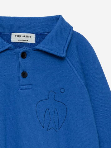 Polo Sweatshirt nº01 Sapphire Blue - BIG & BELG