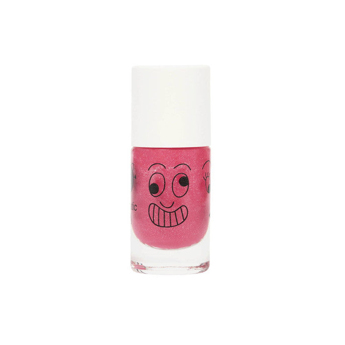 Kitty - candy pink glitter kid nail polish - BIG & BELG