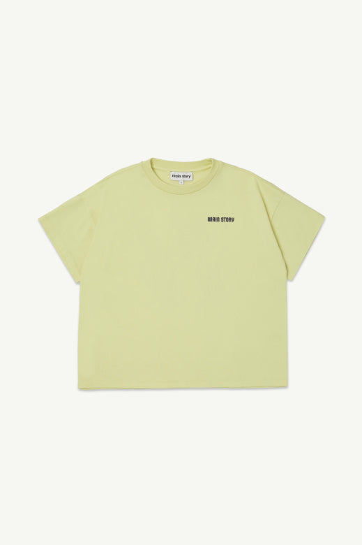Oversized Tee - Dusty Yellow Jersey - BIG & BELG
