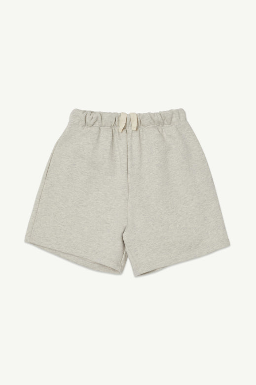 Baggy Short - Ecru Melange Fleece - BIG & BELG