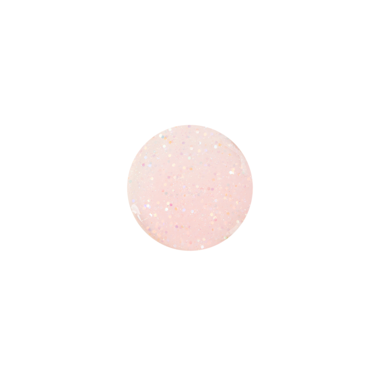 Polly - transparent pink glitter kid nail polish - BIG & BELG
