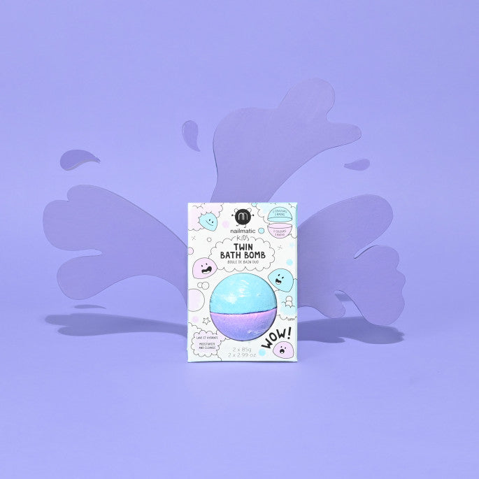 Twin bath bomb - Blue & Purple - BIG & BELG