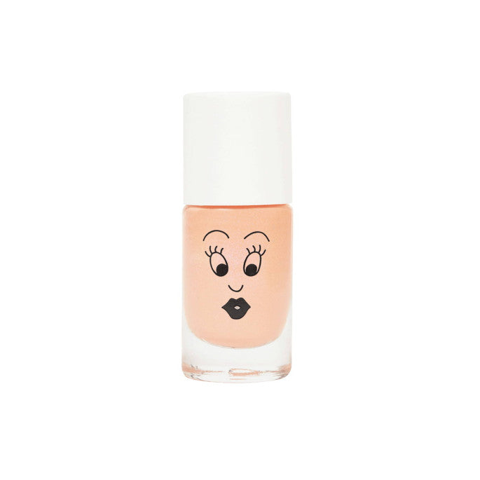 Flamingo - Pearly neon coral kid nail polish - BIG & BELG