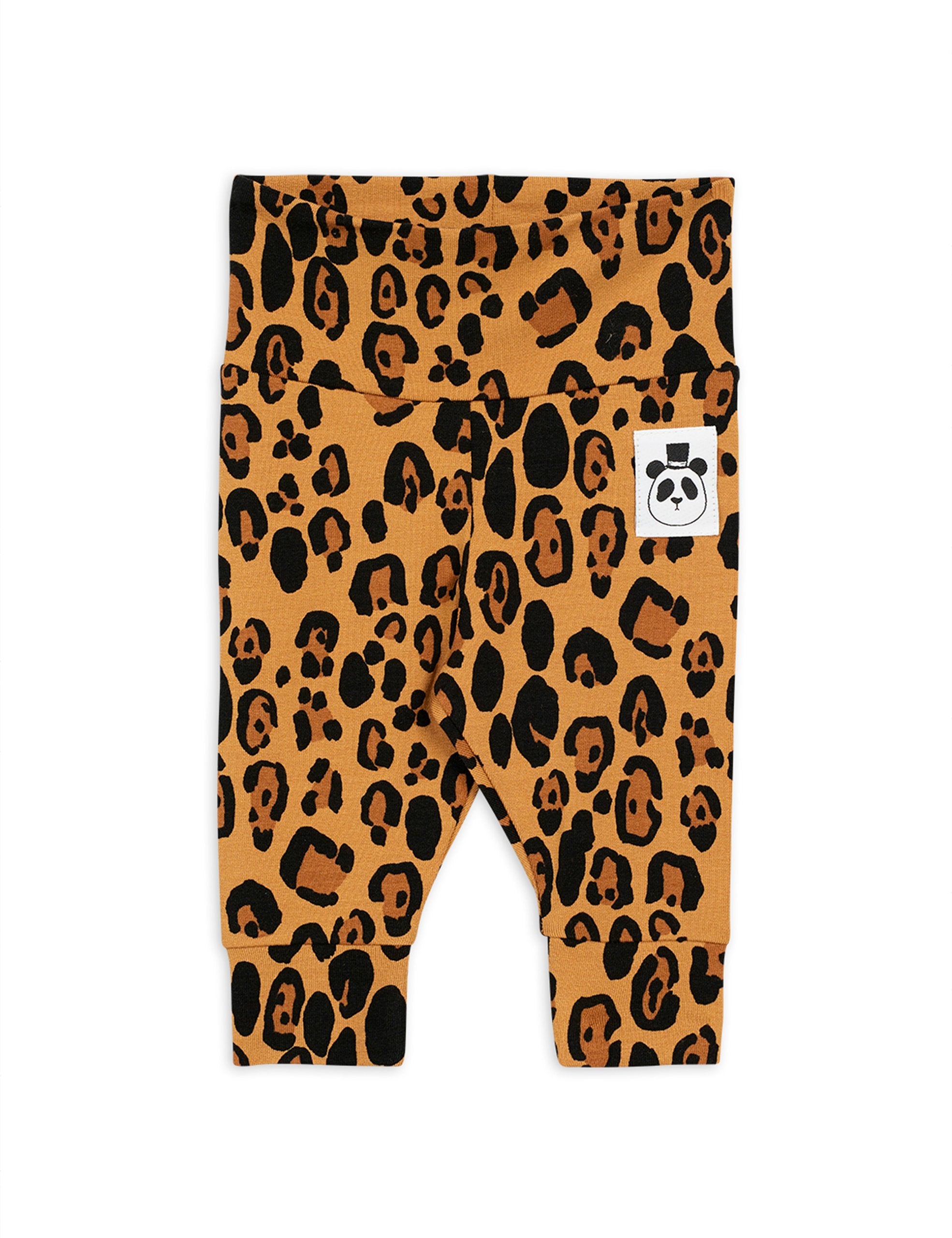 MINI RODINI Basic leopard baby leggings