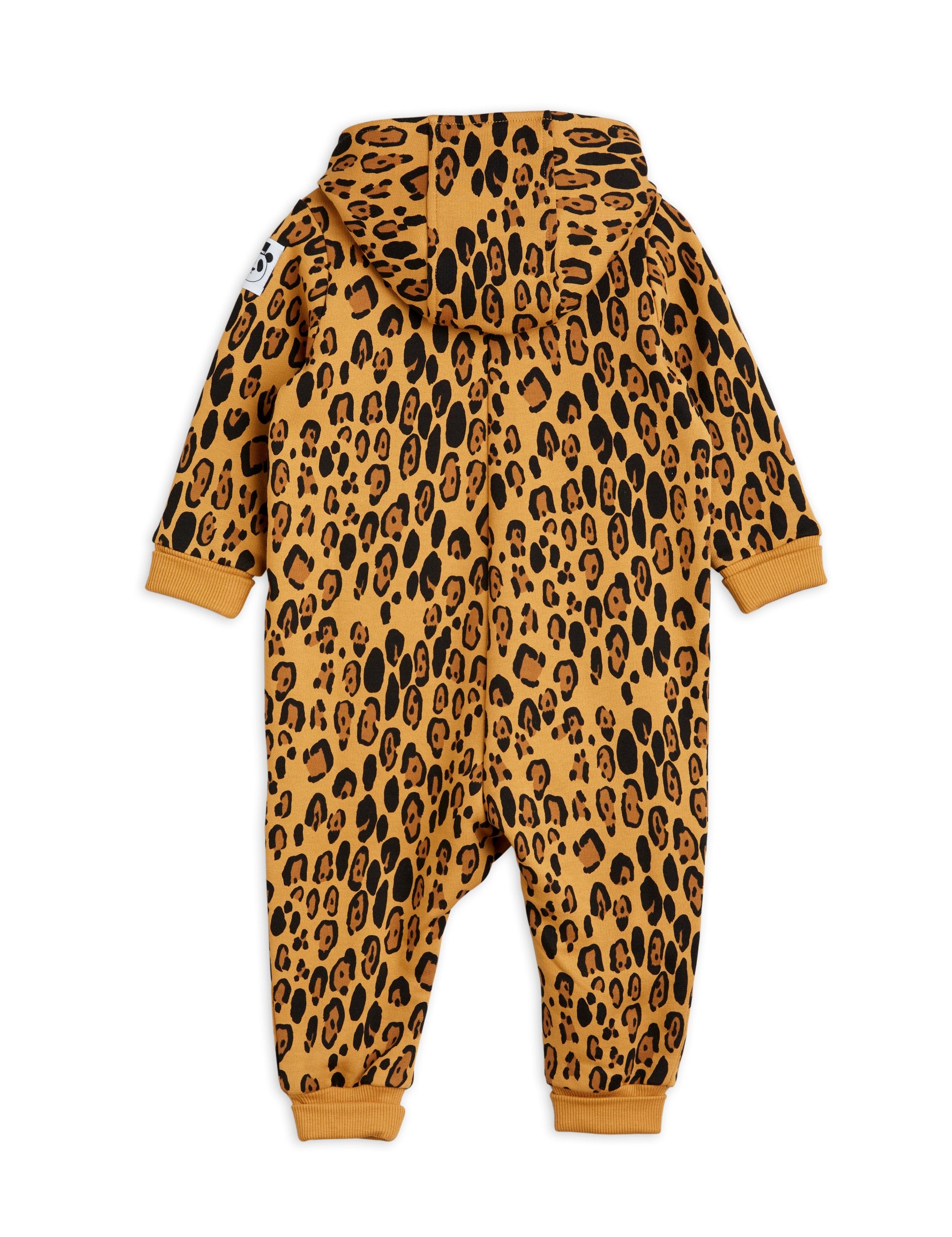 MINI RODINI Basic leopard sweat onesie