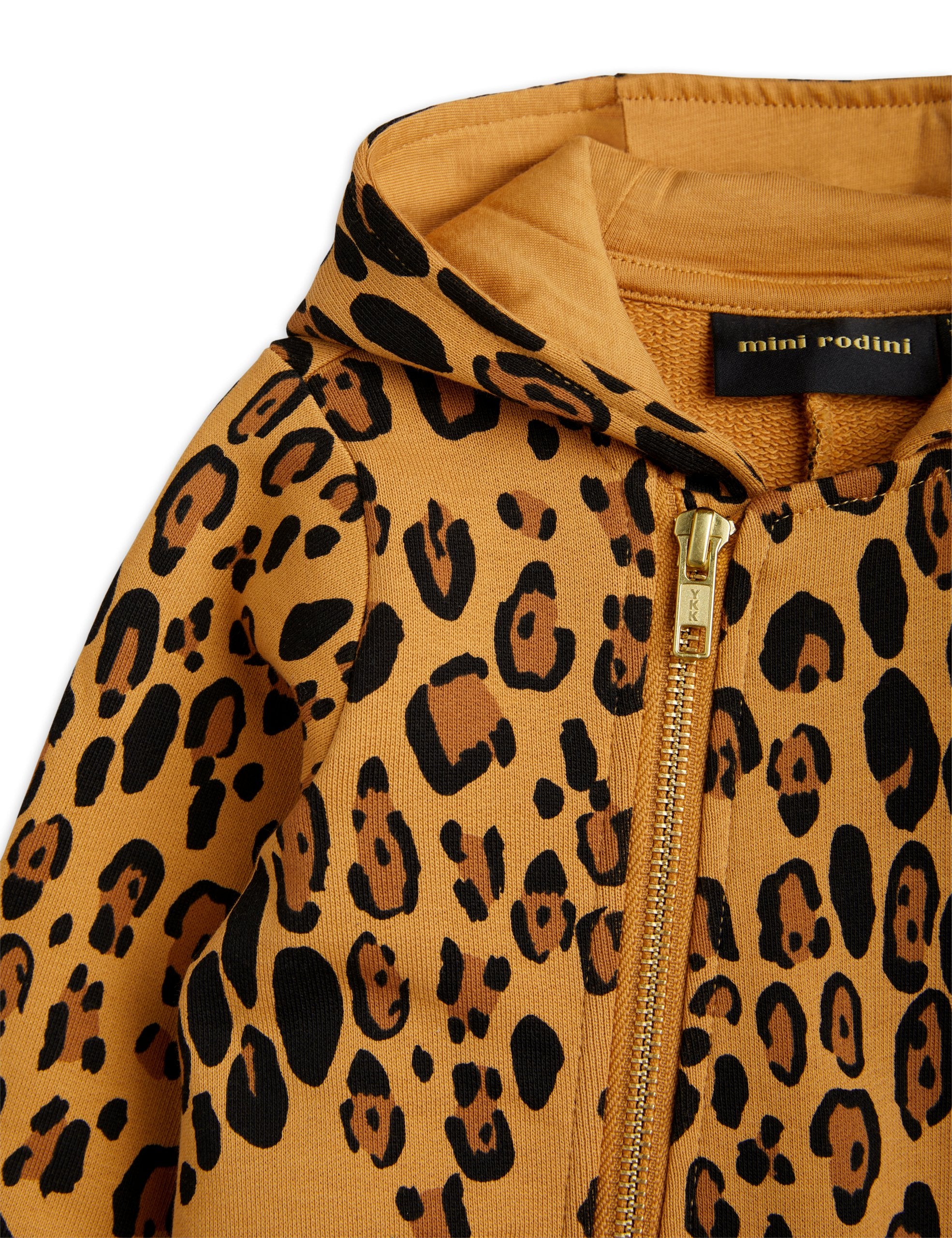 MINI RODINI Basic leopard sweat onesie