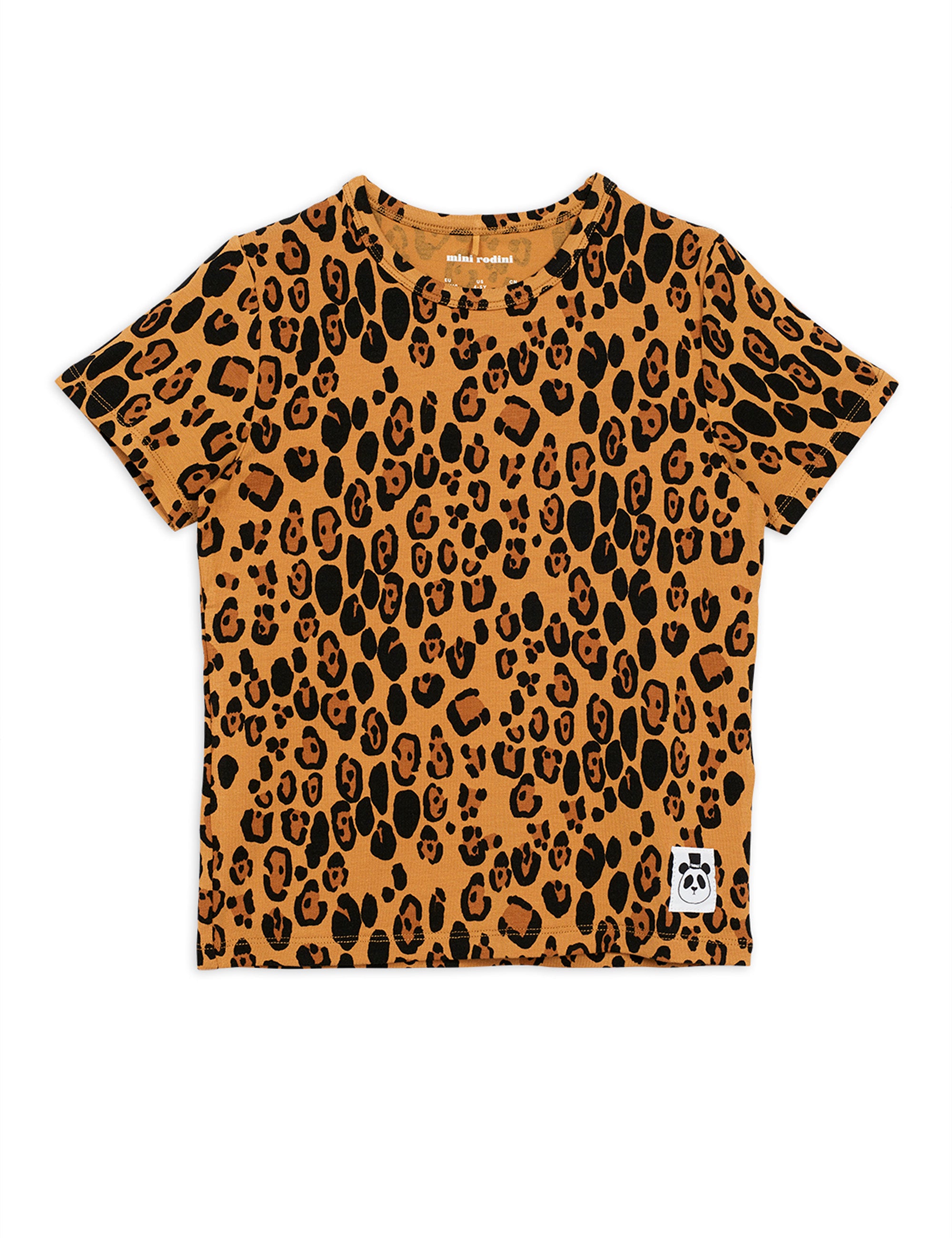 MINI RODINI Basic leopard tee