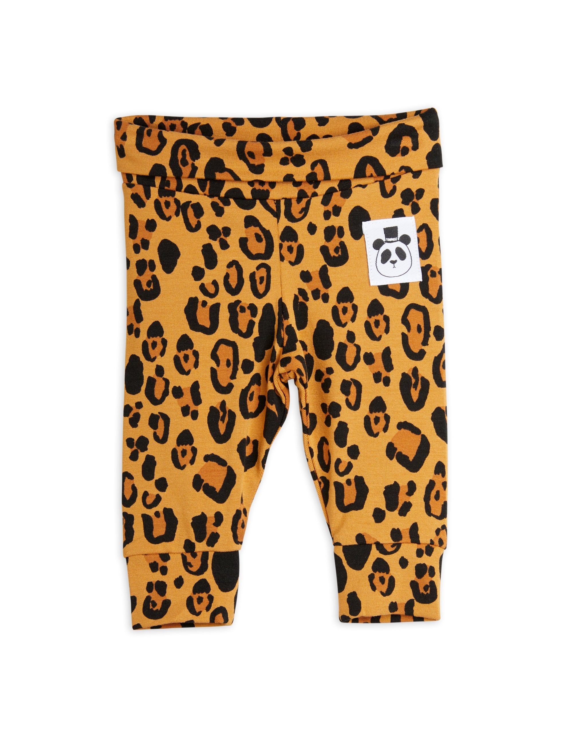 MINI RODINI Basic leopard baby leggings