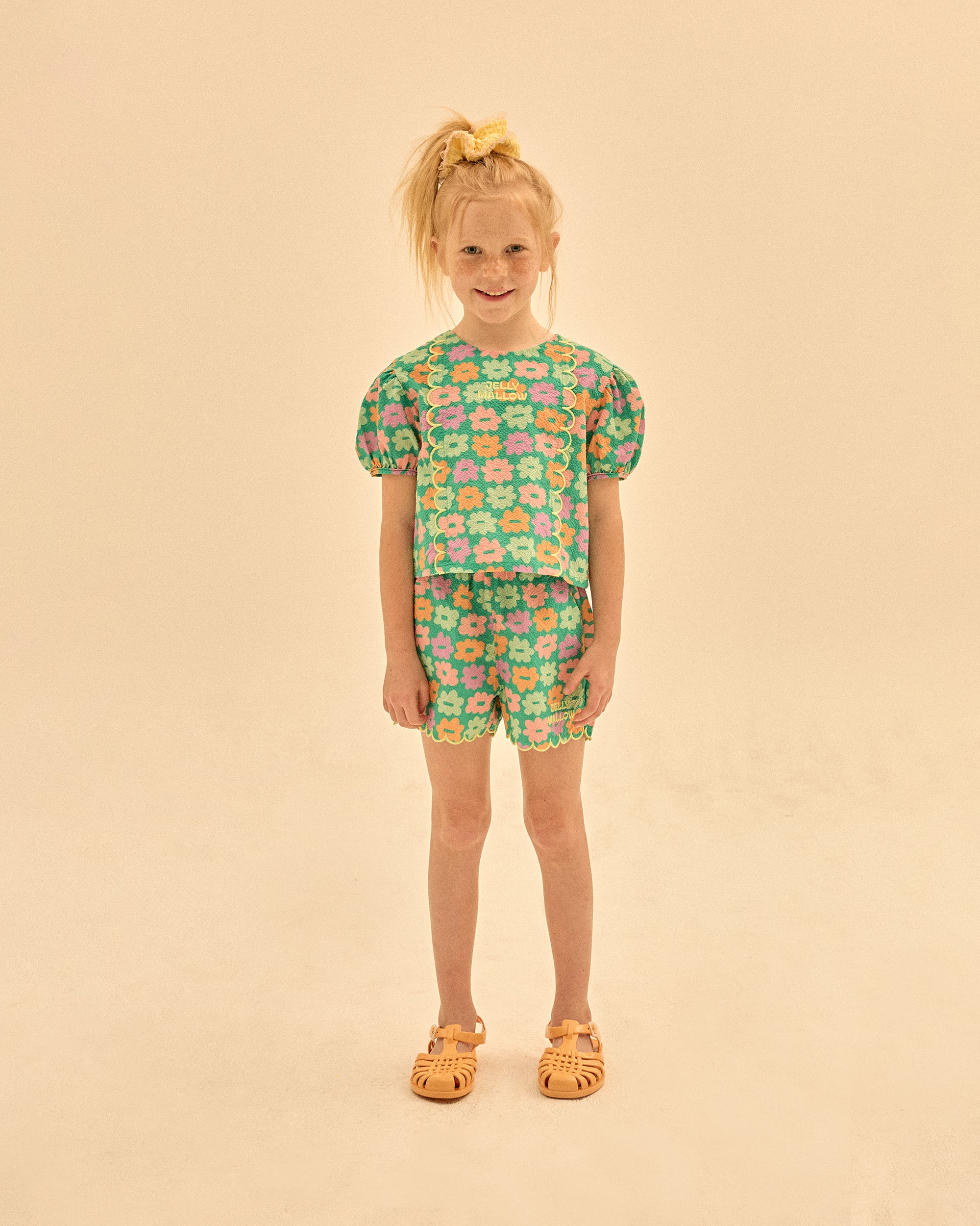 Flower Seersucker Blouse - BIG & BELG