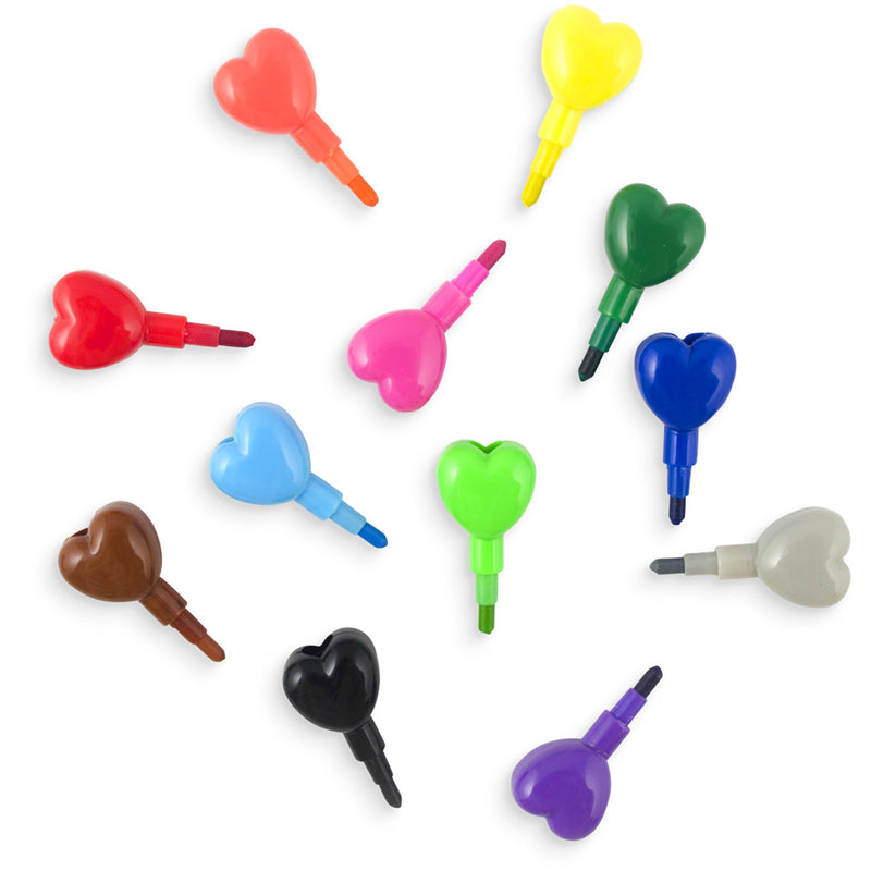 OOLY Heart to Heart Stacking Crayons