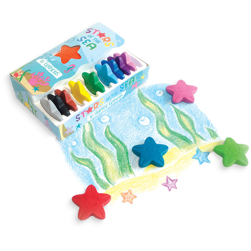 OOLY Stars of the sea starfish crayons