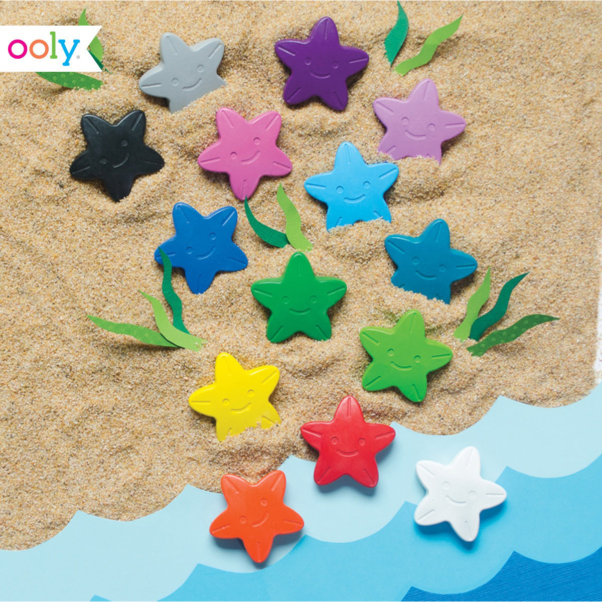 OOLY Stars of the sea starfish crayons