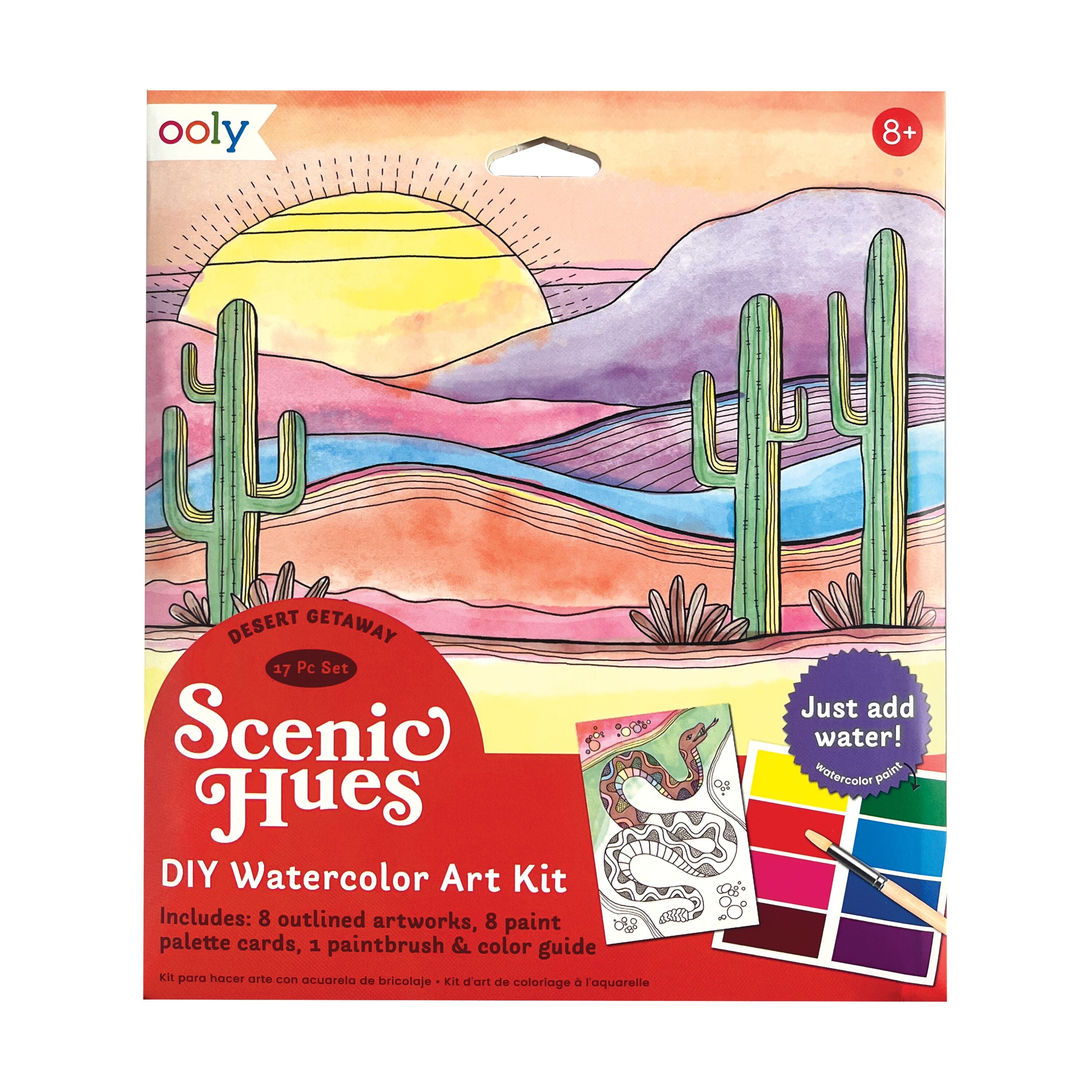 Scenic Hues D.I.Y. Watercolor Art Kit - Desert Getaway