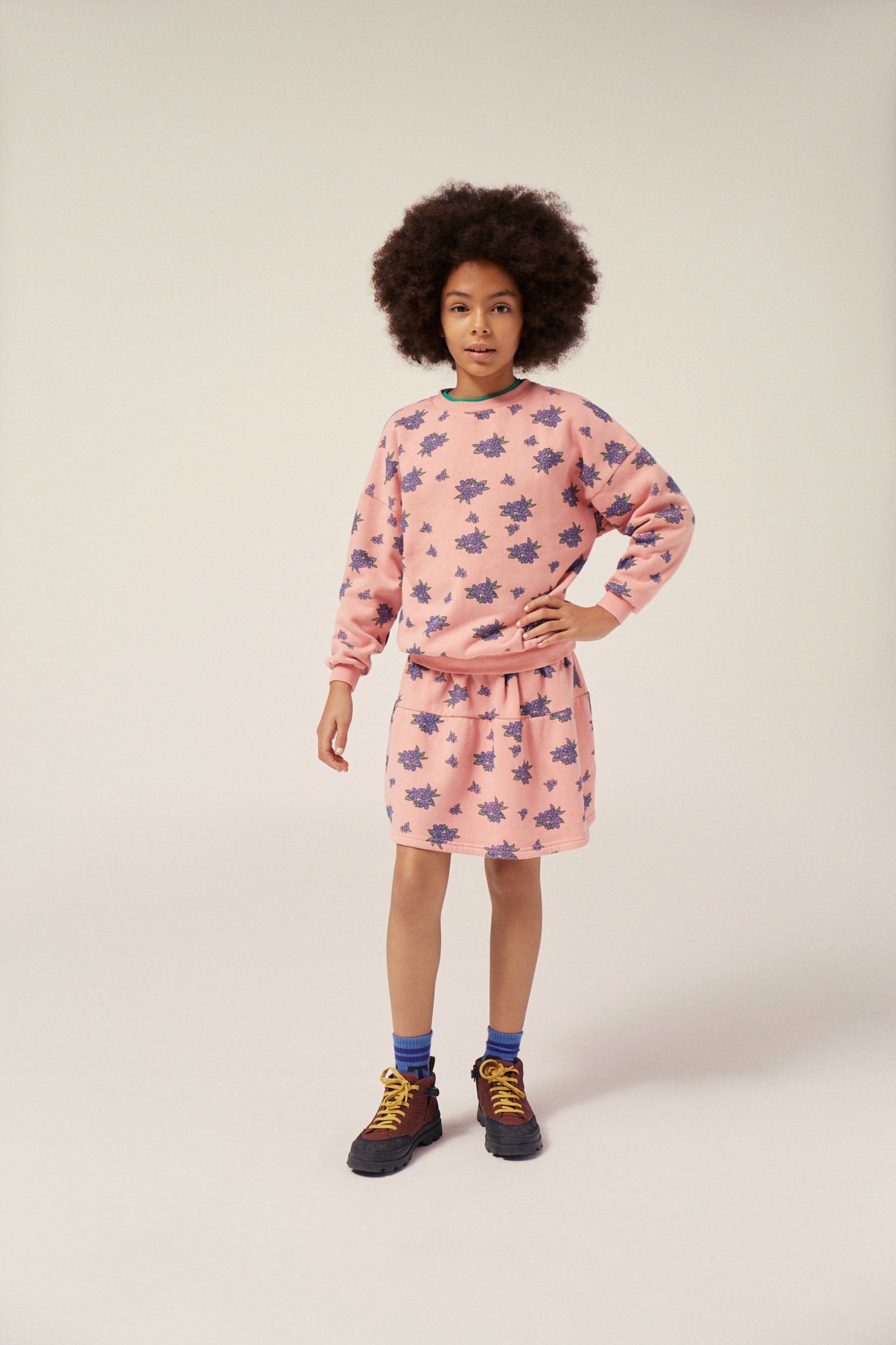 Flowers Oversized Kids Sweatshirt - BIG & BELG