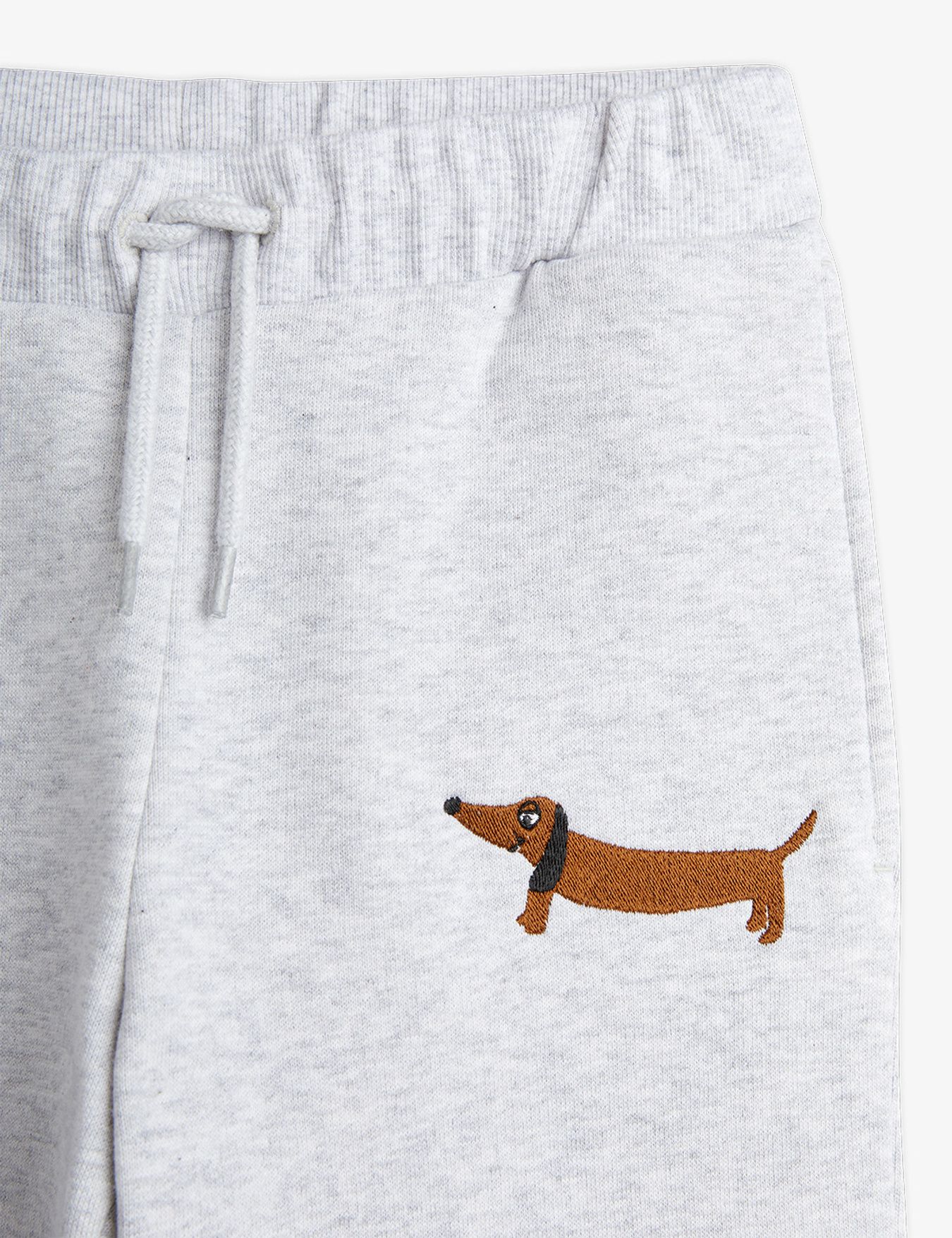 Dog embroidered sweatpants grey - BIG & BELG