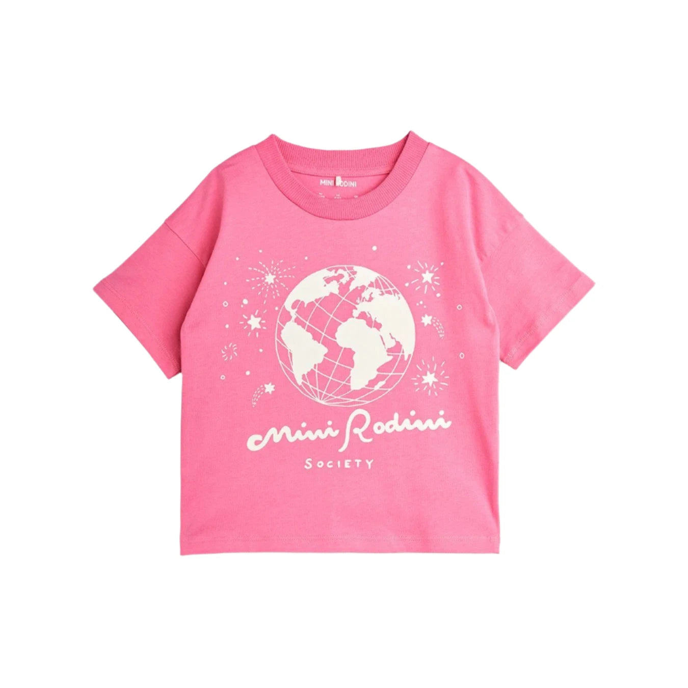 Mini Rodini society t-shirt pink - BIG & BELG