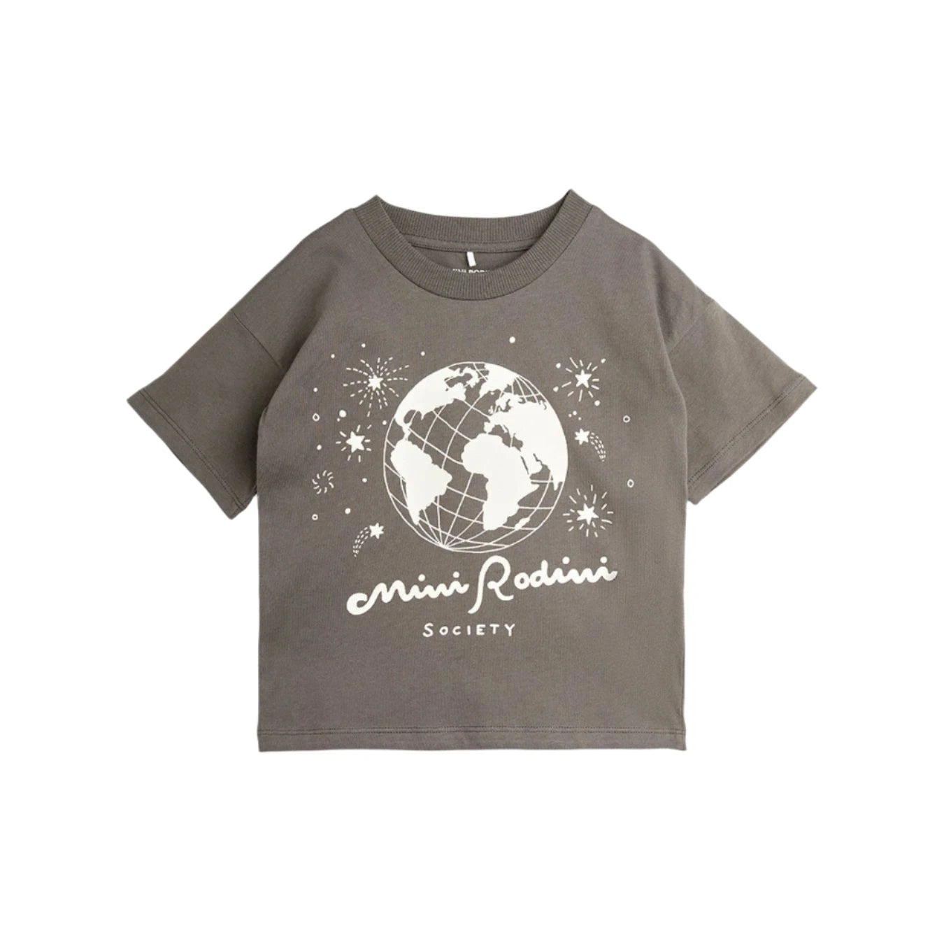 Mini Rodini society t-shirt grey - BIG & BELG