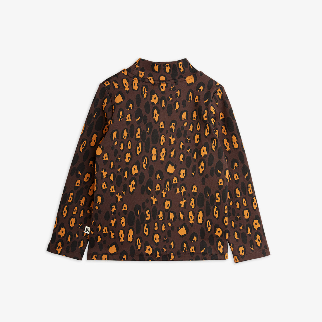 Leopard all over print brushed longsleeve tee - BIG & BELG