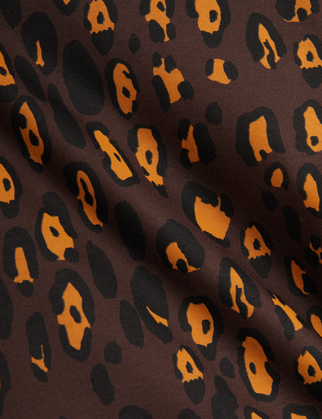 Leopard all over print brushed longsleeve tee - BIG & BELG