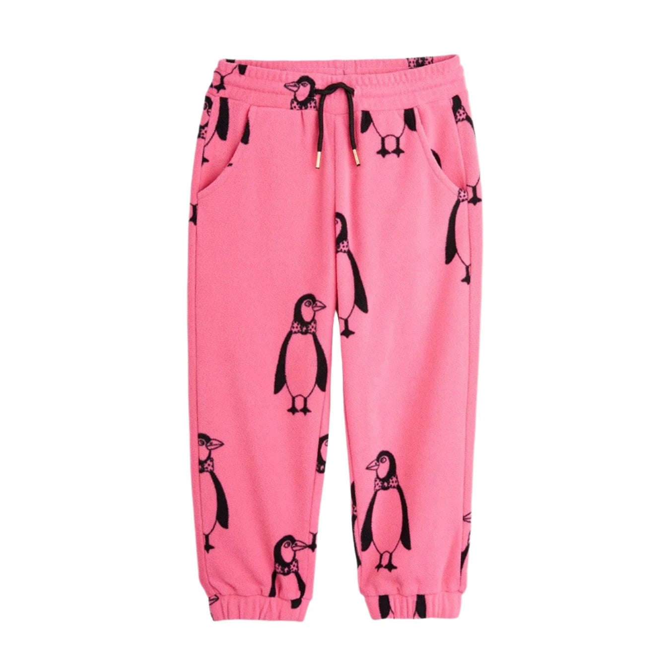 Penguin fleece trousers pink - BIG & BELG