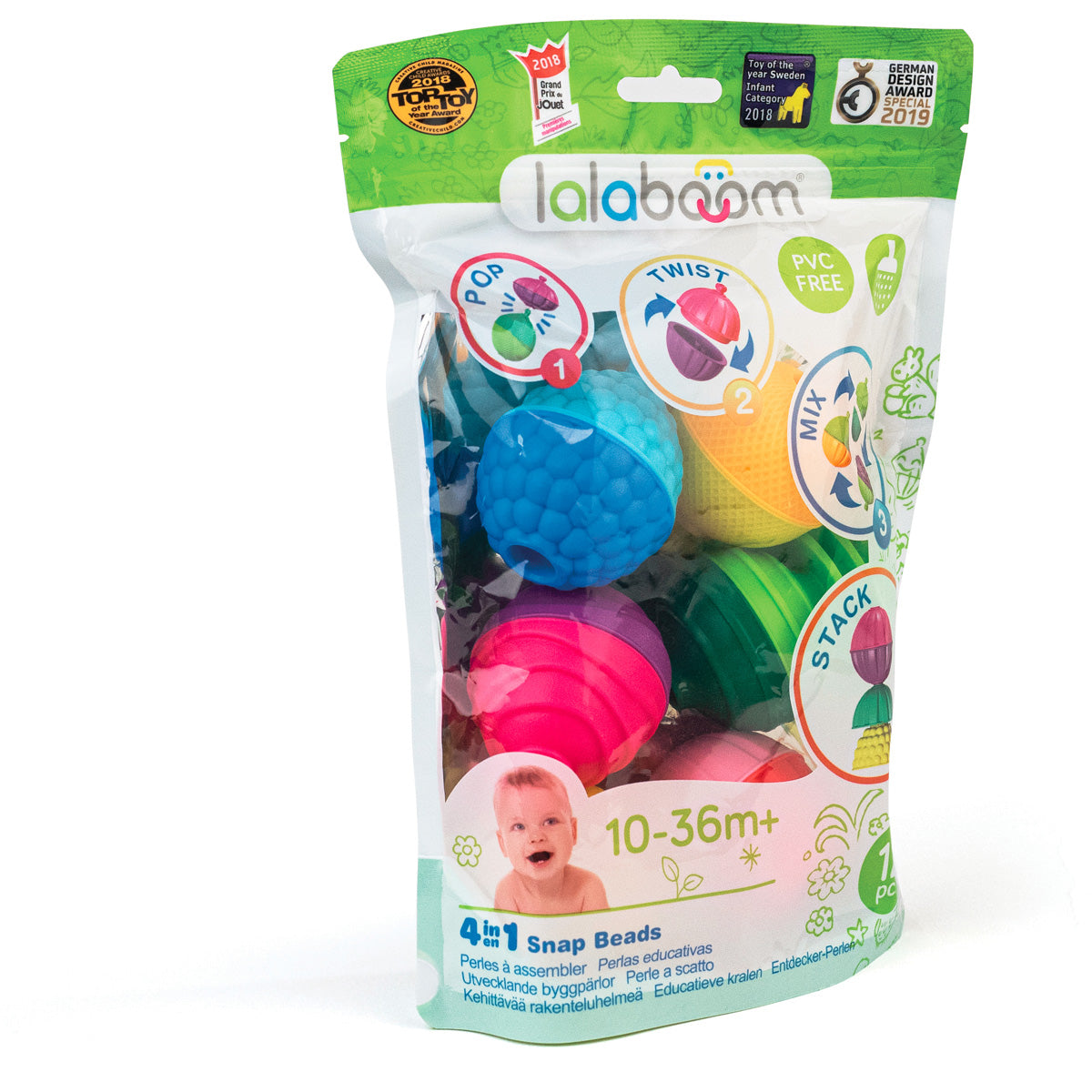 Lalaboom Educational Beads 12pc