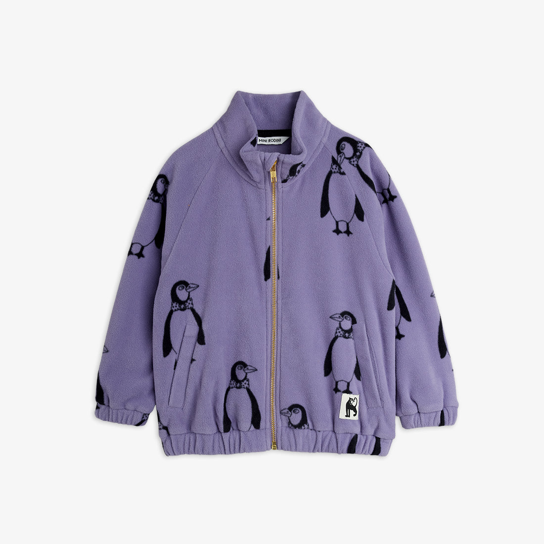 Penguin all over print fleece jacket