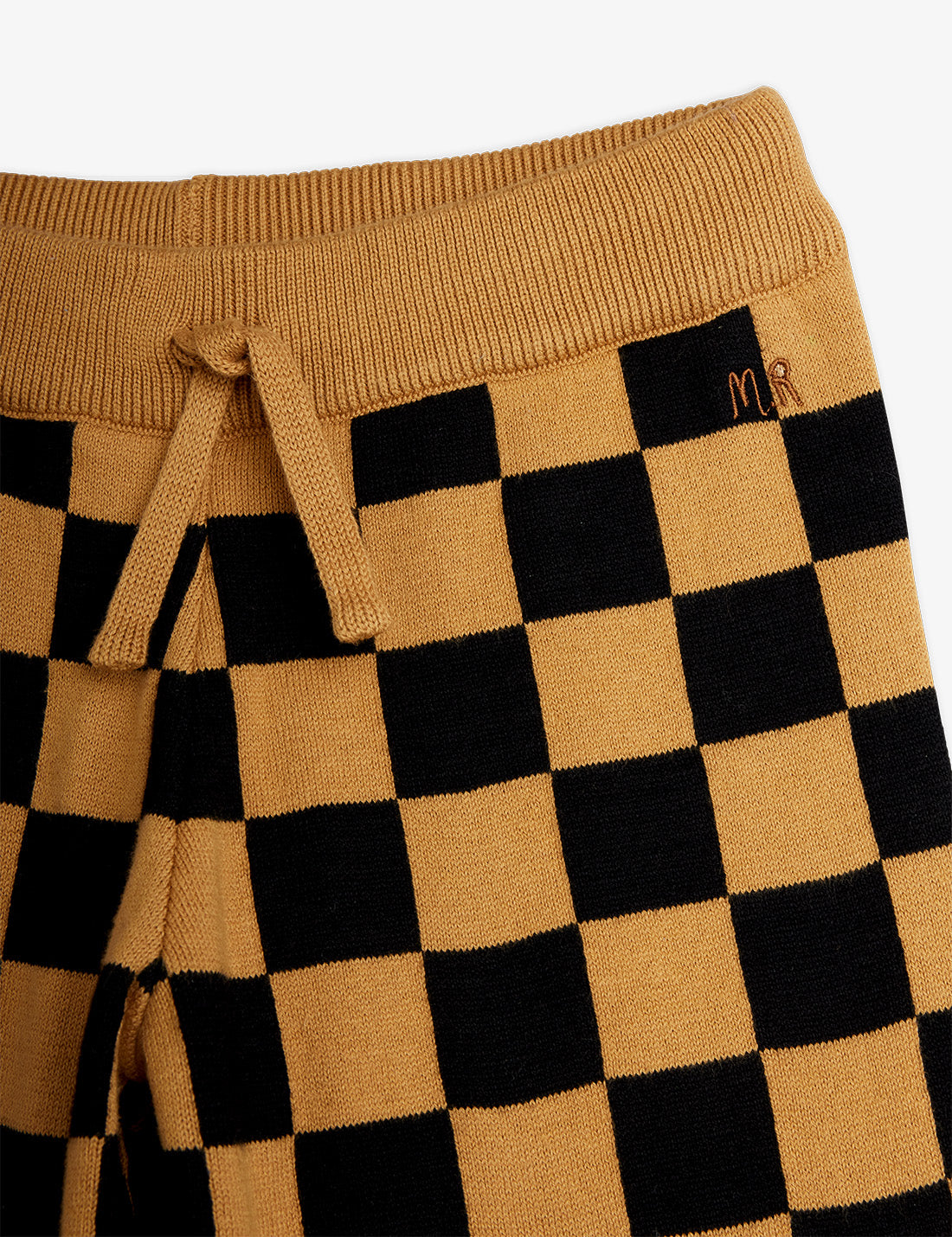 Chess check knitted trouser