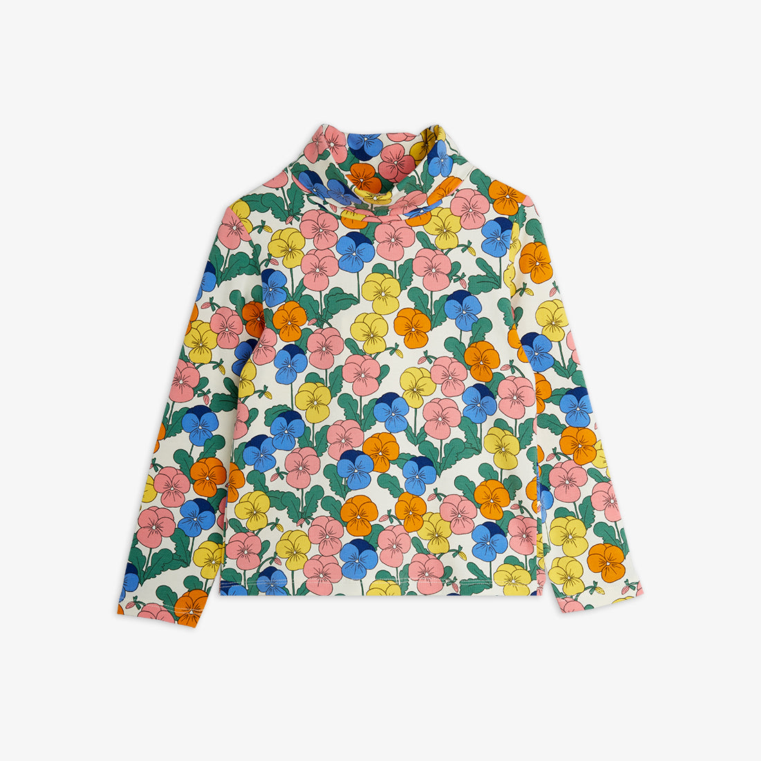 Violas all over print turtleneck