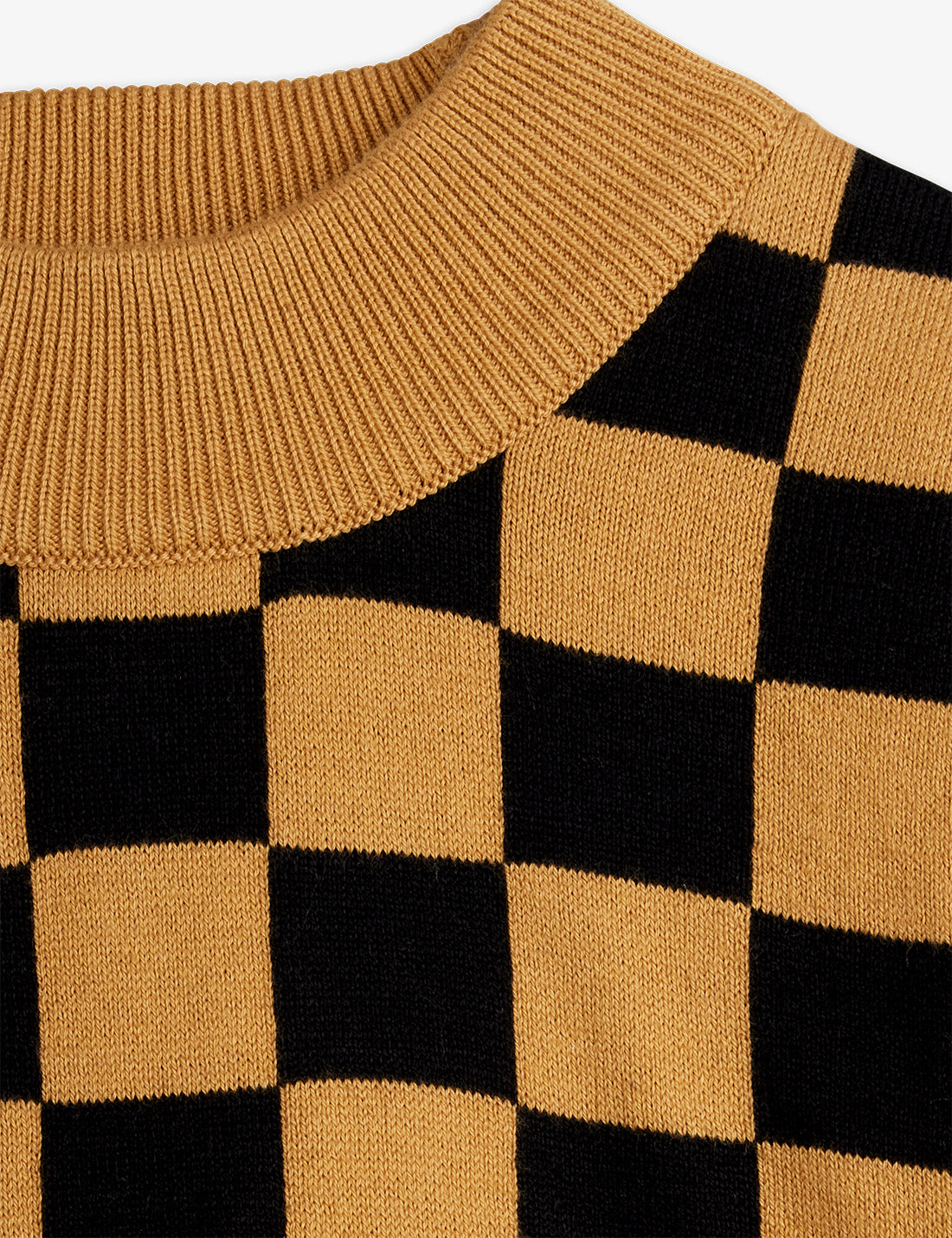 Chess check knitted sweater