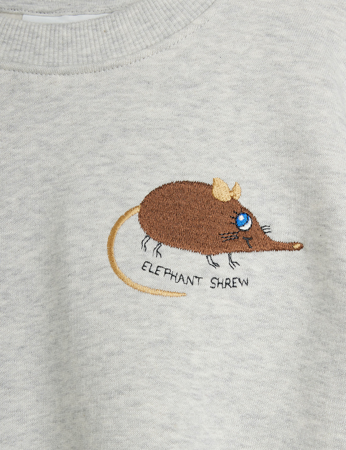 Elephant shrew emroidered sweatshirt