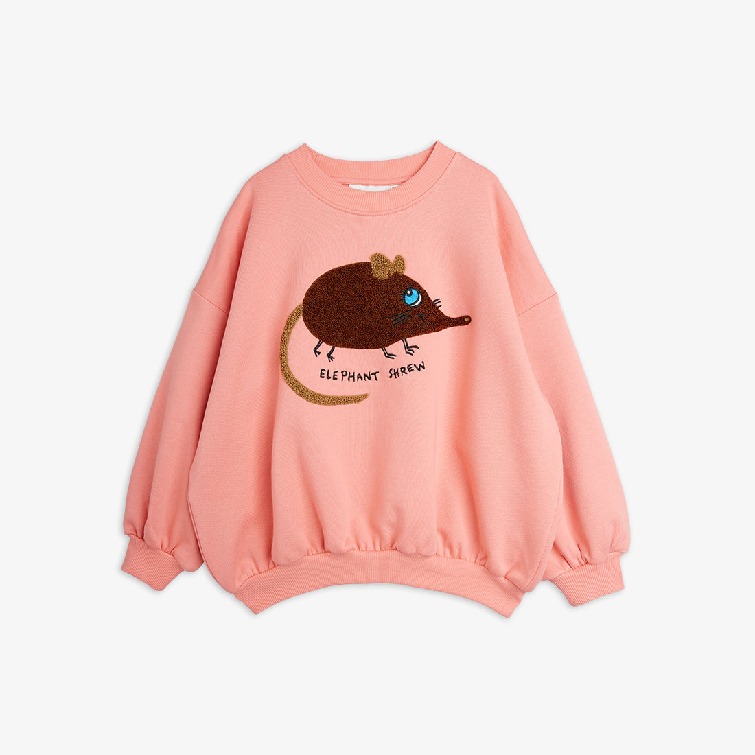 Elephant shrew chenille sweatshirt pink