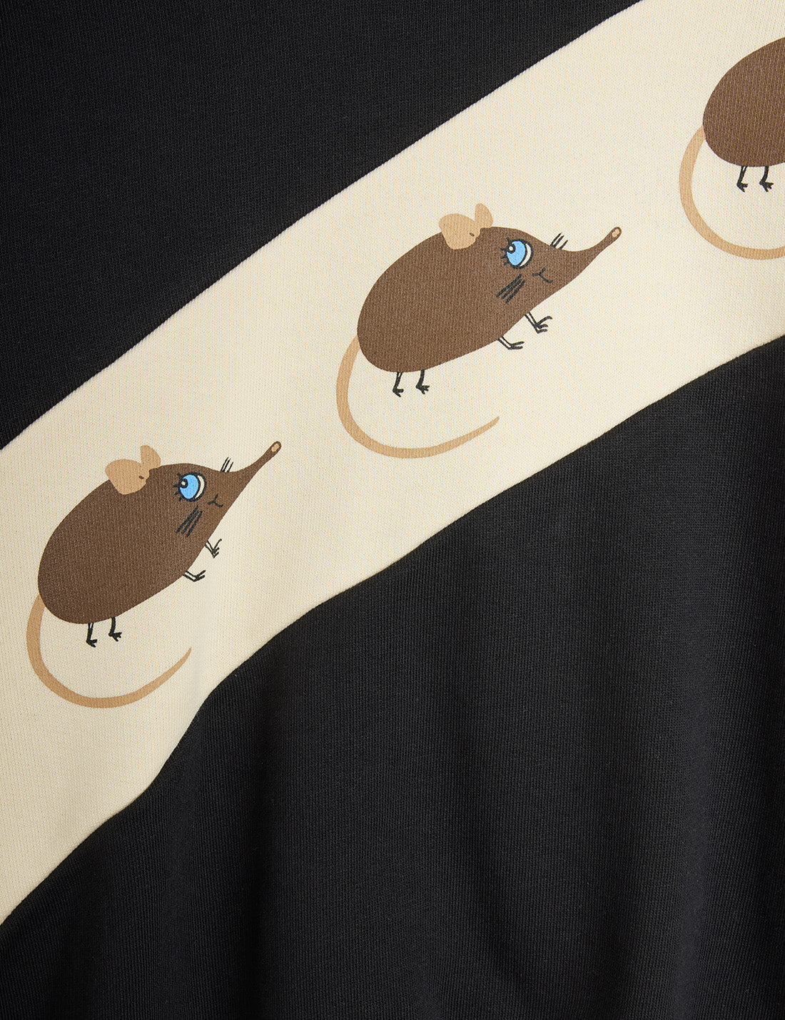 Elephant shrew panel sweatshirt