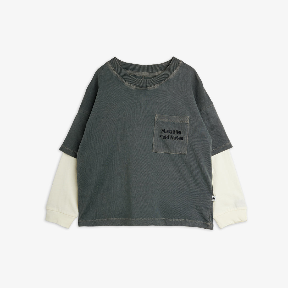 M.Rodini field notes emroidered longs-sleeved tee