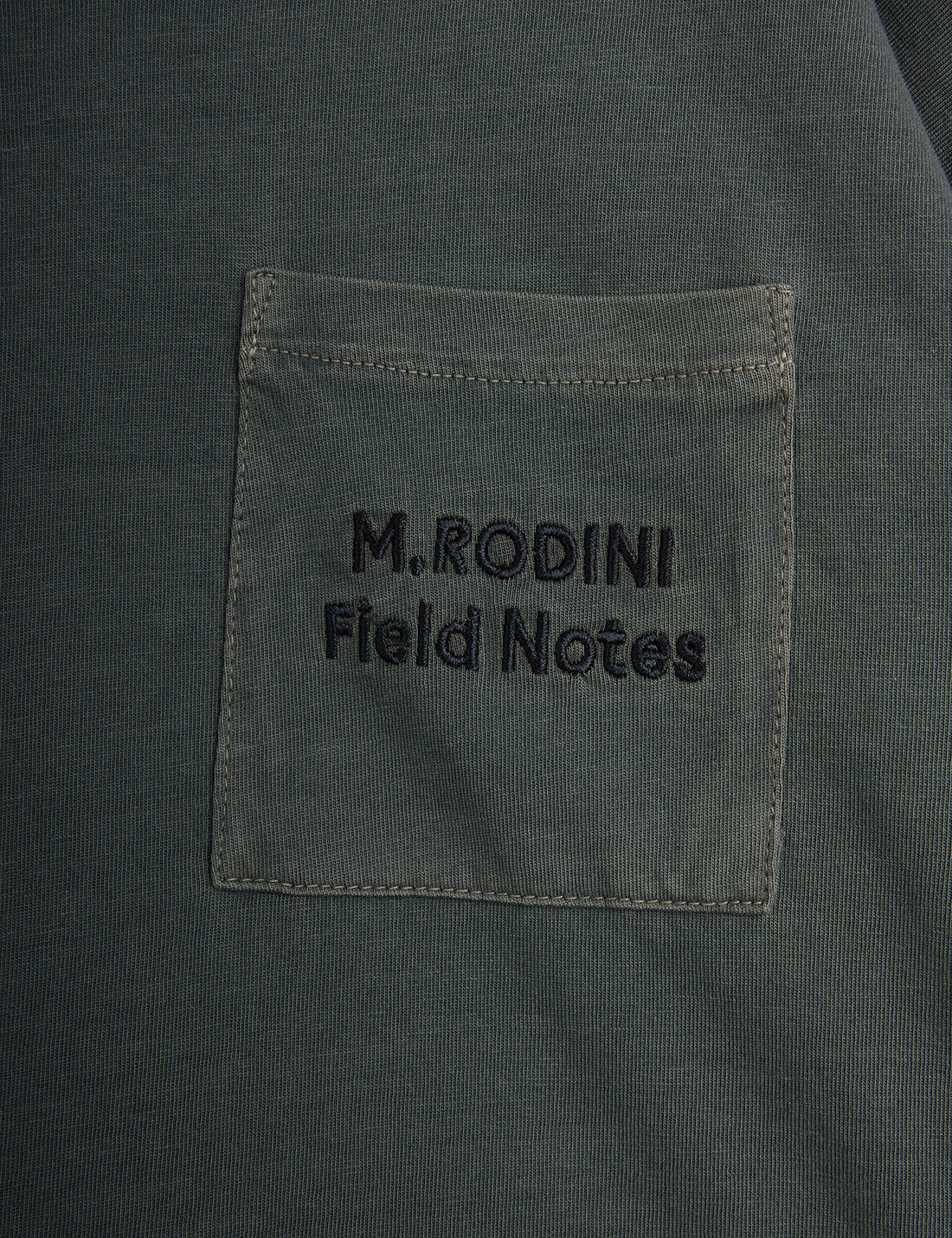 M.Rodini field notes emroidered longs-sleeved tee