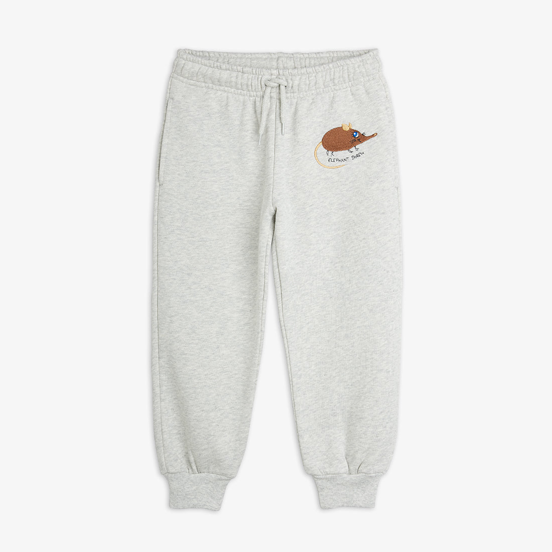 Elephant shrew emroidered sweatpants