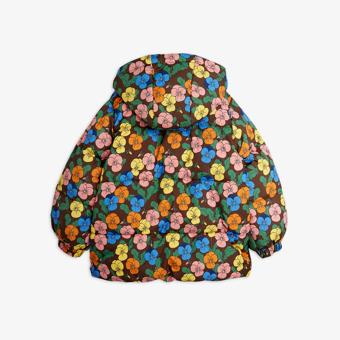 Violas all over print heavy puffer