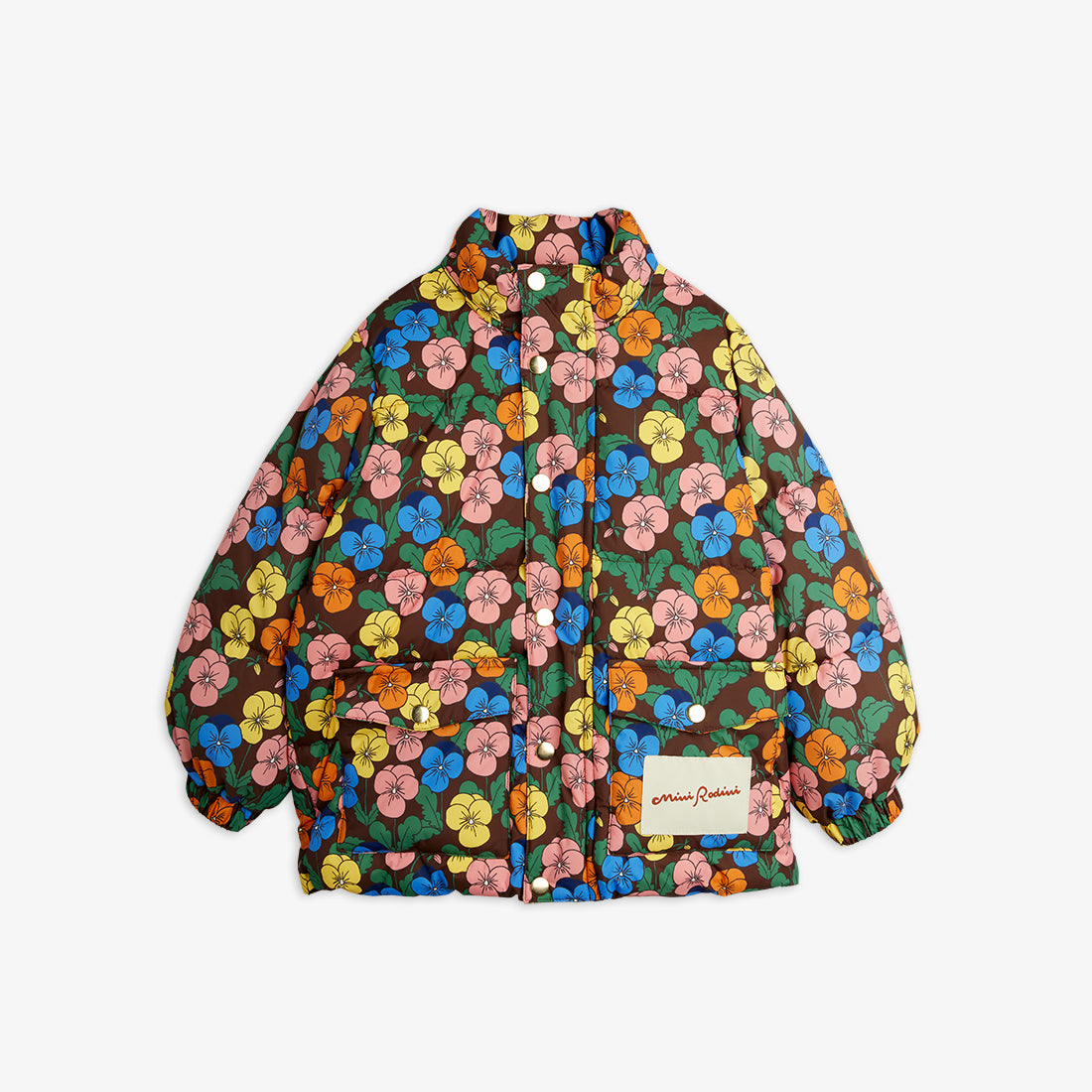 Violas all over print heavy puffer