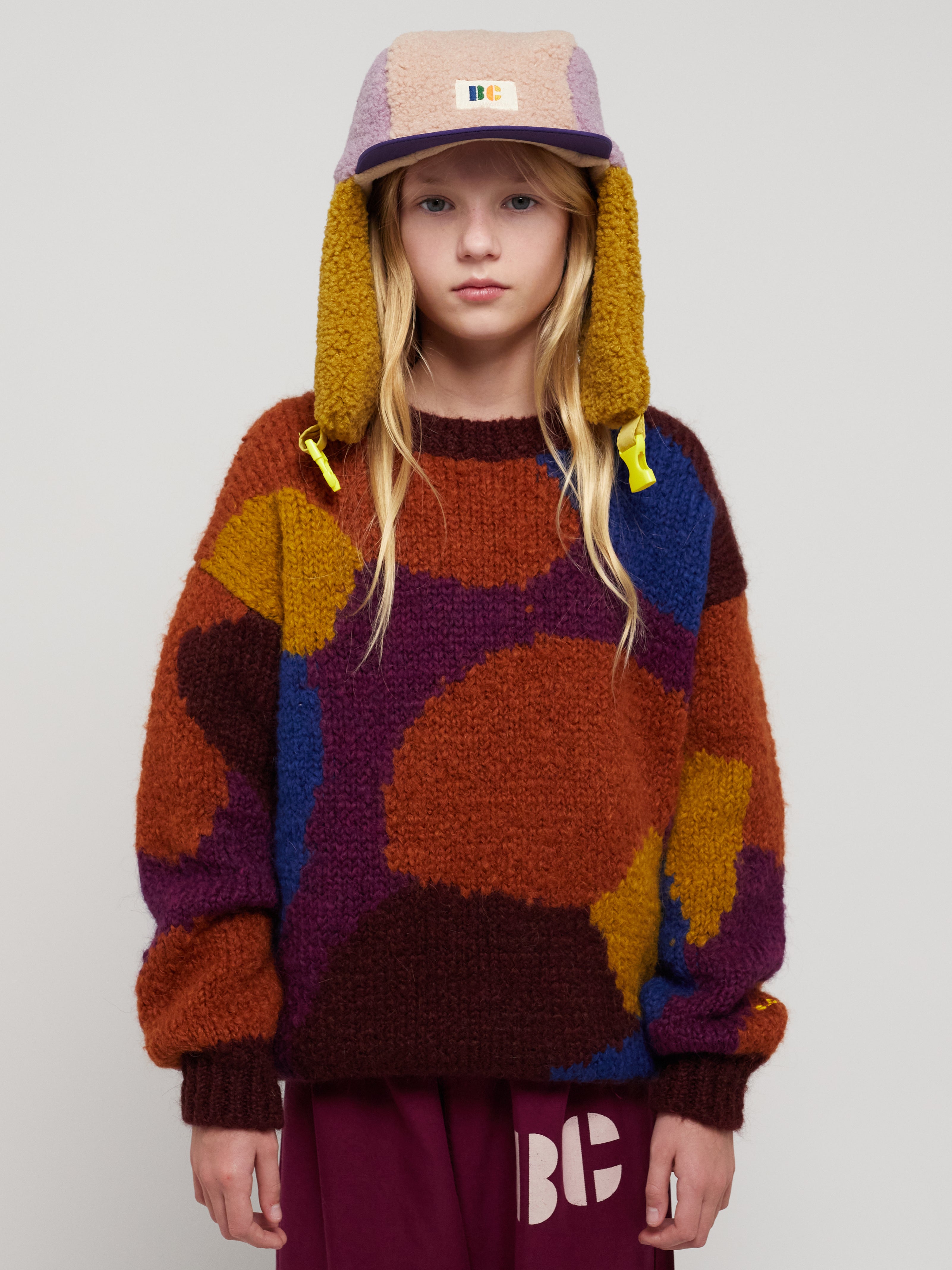 Multicolor intarsia jumper