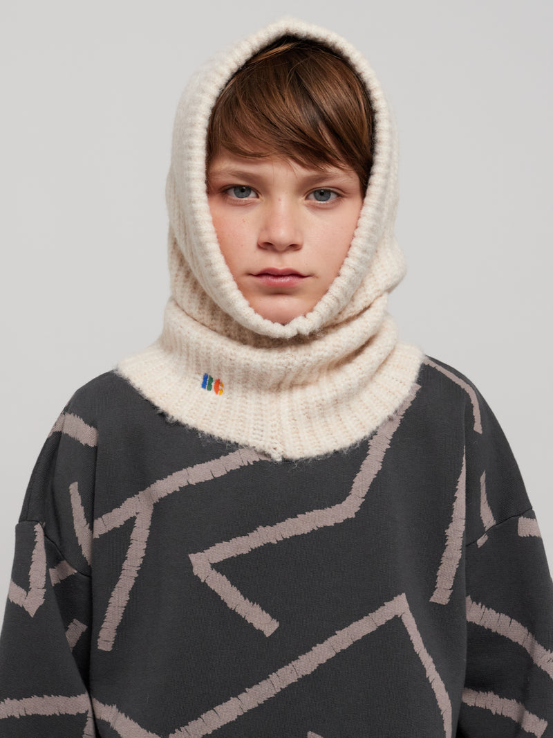 B.C knitted hood