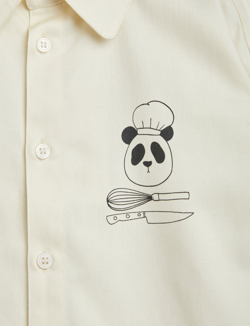 Chef panda woven shirt