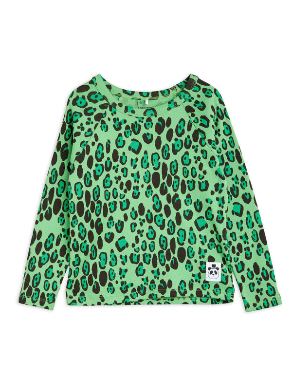Leopard raglan ls tee