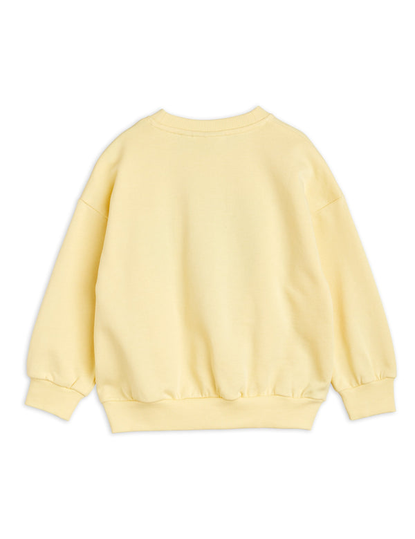 Radish chenille emb sweatshirt yellow
