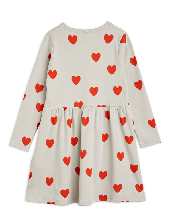 Hearts aop longsleeve dress