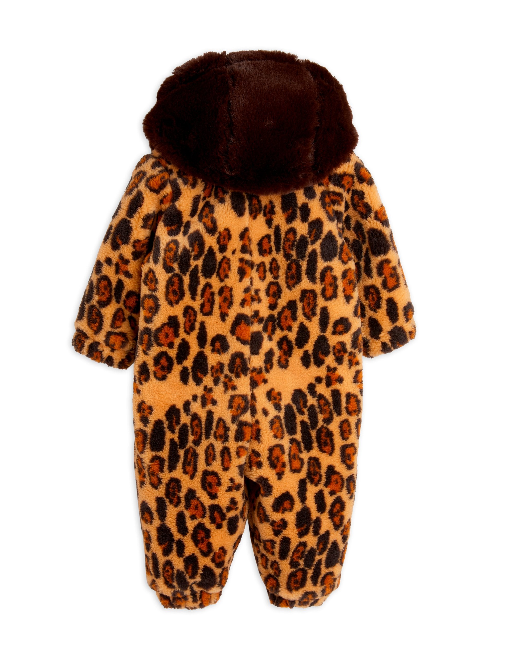 Leopard faux fur baby overall - BIG & BELG