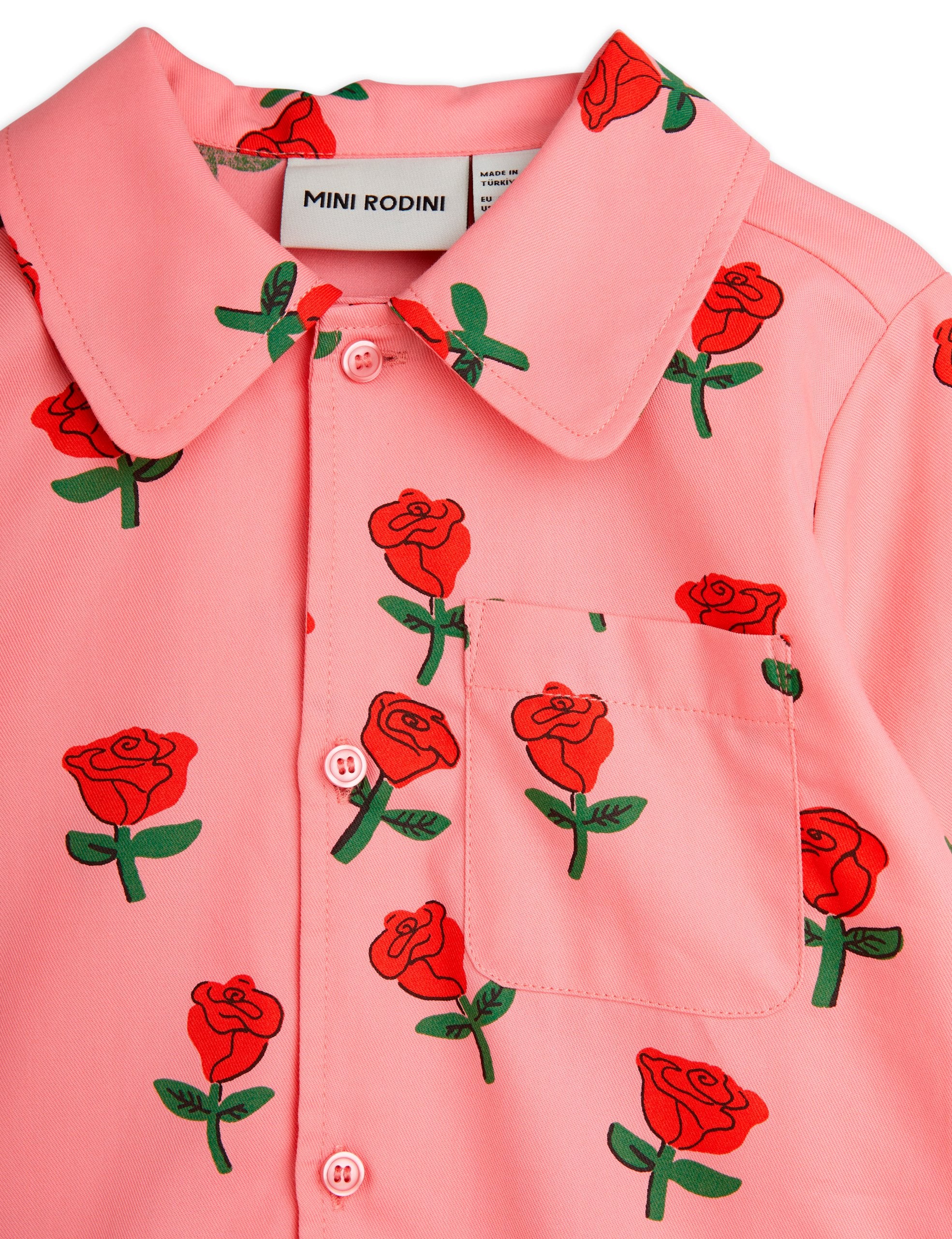 Roses all over print woven longsleeve shirt - BIG & BELG