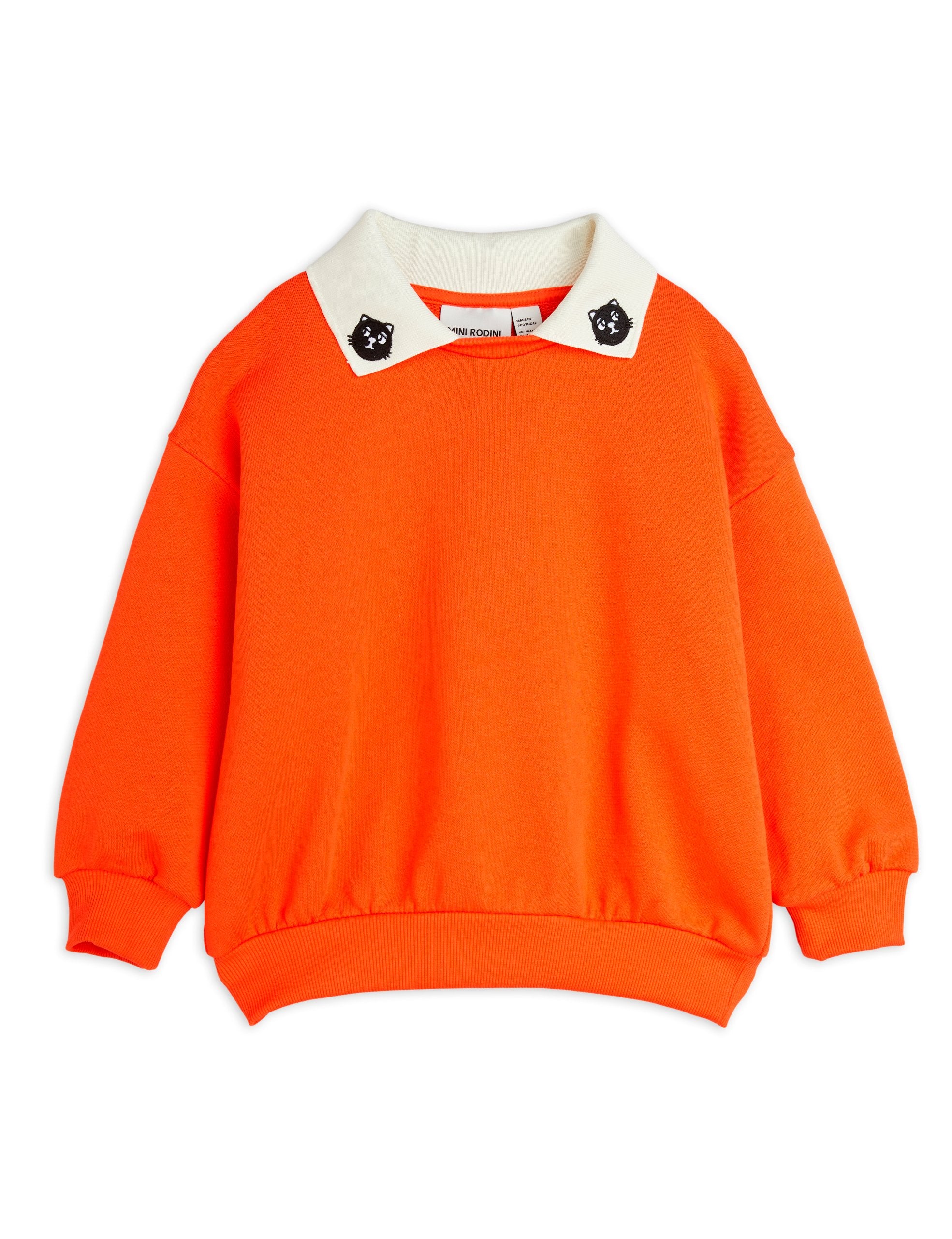 Cats embroidery collar sweatshirt - BIG & BELG