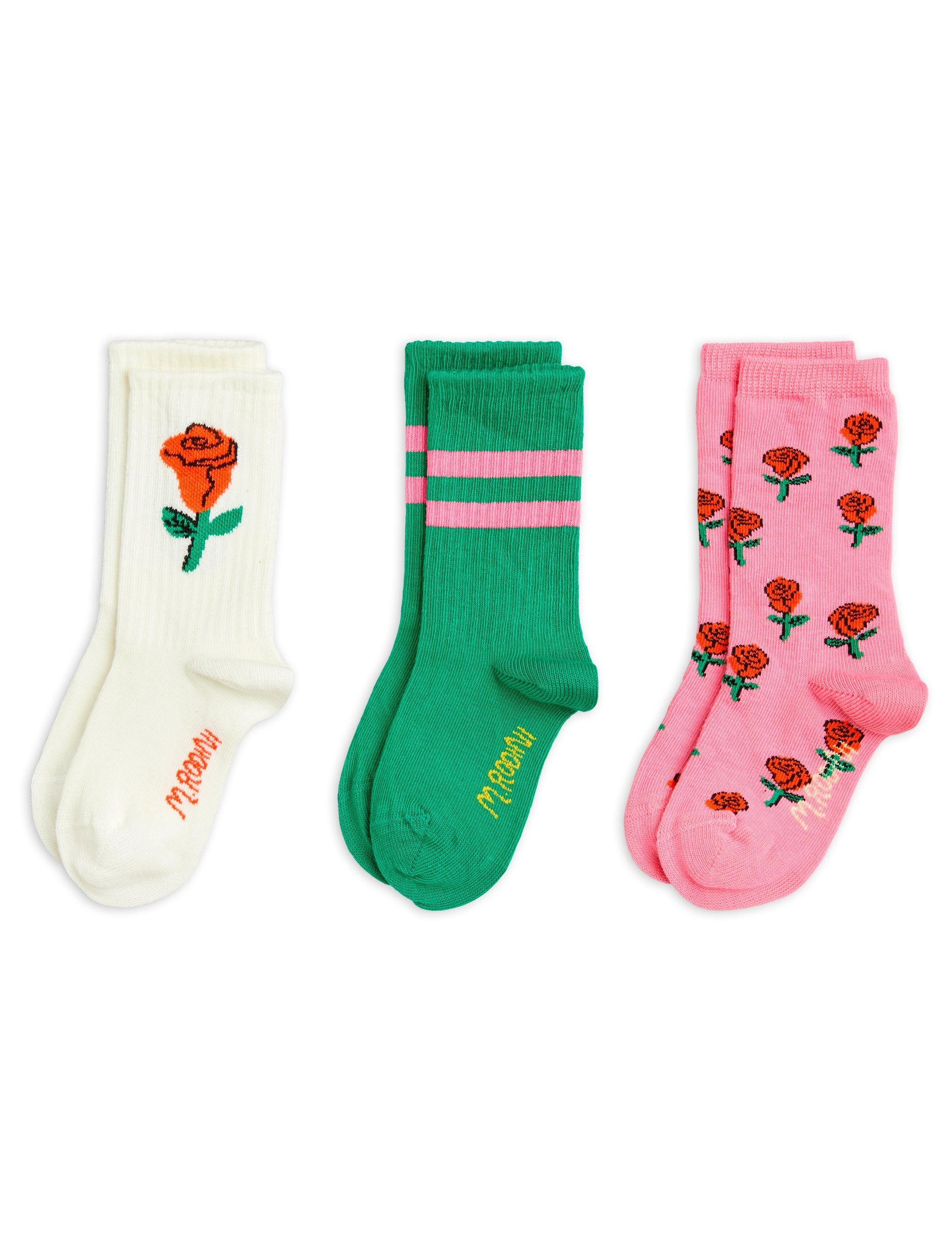 Roses 3-pack socks - BIG & BELG